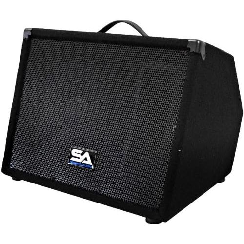  [아마존베스트]Seismic Audio Pair of 10 Floor Monitors Studio, Stage, or Floor use - PA/DJ Speakers - Bar, Band, Karaoke, Church, Drummer use