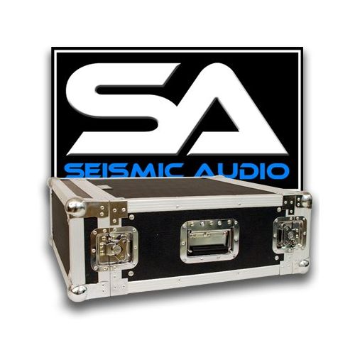  Seismic Audio - 4 SPACE RACK CASE for Amp Effect Mixer PADJ PRO Audio