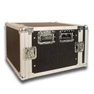 Seismic Audio - 8 SPACE RACK CASE for Amp Effect Mixer PADJ PRO Audio