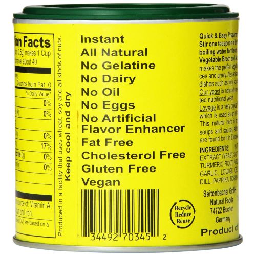  Seitenbacher Vegetarian Vegetable Broth and Seasoning, 5-Ounce Cans (Pack of 6)