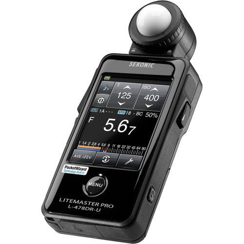  Sekonic LiteMaster Pro L-478DR-U Light Meter for PocketWizard System With Exclusive USA Radio Frequency And Exclusive 3-Year Warranty + Sekonic Deluxe Case for L-478-series meters