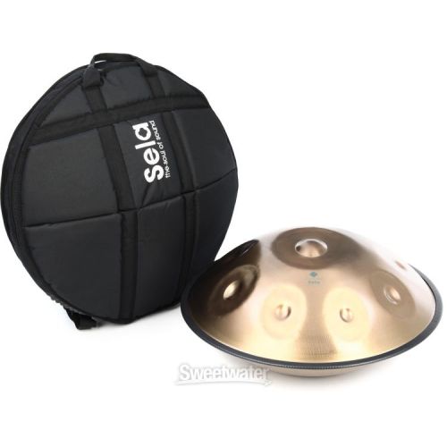  Sela Unity 9-note Handpan - C# Kurd, Stainless Steel