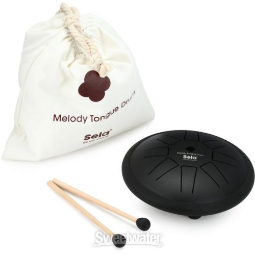  Sela Melody Tongue Drum - C Major, Black