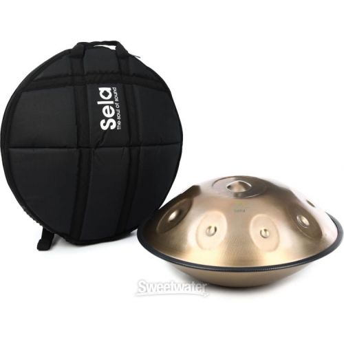  Sela Harmony 9-note Handpan - E Kurd, Stainless Steel