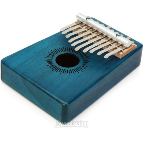  Sela SE244 Mahogany Kalimba 10-key - Blue Finish