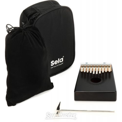  Sela SE241 Mahogany Kalimba 10-key - Black Finish