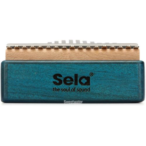  Sela SE249 Mahogany Kalimba 17-key - Blue Finish