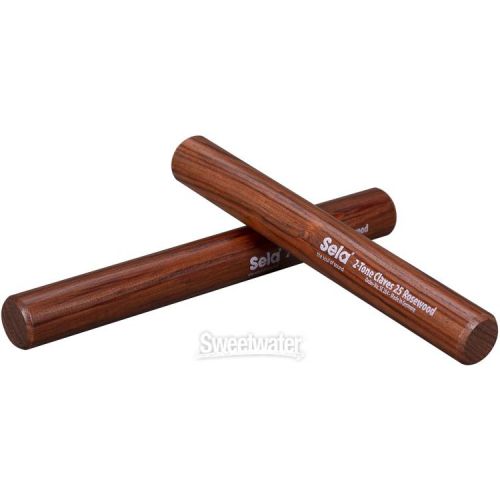  Sela 2-tone Rosewood Claves - 25mm