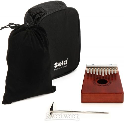  Sela SE242 Mahogany Kalimba 10-key - Red Finish