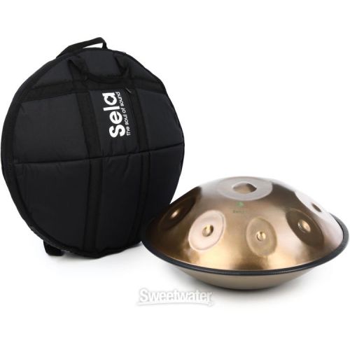  Sela Harmony 9-note Handpan - F La Sirena, Stainless Steel