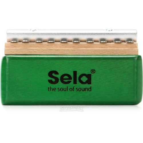  Sela SE243 Mahogany Kalimba 10-key - Green Finish