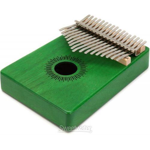  Sela SE248 Mahogany Kalimba 17-key - Green Finish