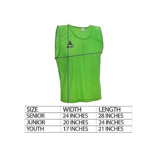  SELECT Scrimmage Vest - Pack of 12(Youth, Junior and Senior sizes)