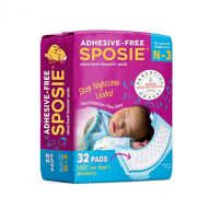 Select Kids Sposie Overnight Baby Diaper Booster Pads/Doublers for Newborns to Size 3 Diapers| 32 Insert-Pads| No Adhesive, Easy Repositioning, Disposable, Nighttime Protection for Infant Boys