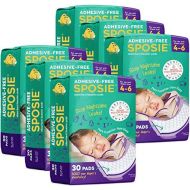 Select Kids Sposie Overnight Diaper Booster Pads for Nighttime Leak Protection, 180 Inserts-Pads, No Adhesive for Easy Repositioning, Disposable, Fits Diaper Sizes 4-6, for Infants and Toddler