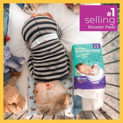  Select Kids Sposie Overnight Diaper Booster Pads for Nighttime Leak Protection, 180 Inserts-Pads, No Adhesive for Easy Repositioning, Disposable, Fits Diaper Sizes 4-6, for Infants and Toddler