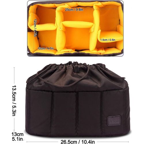  Selens High-Capacity Shockproof DSLR SLR Camera Padded Bag Case Partition Camera Insert, Make Your Own Camera Bag