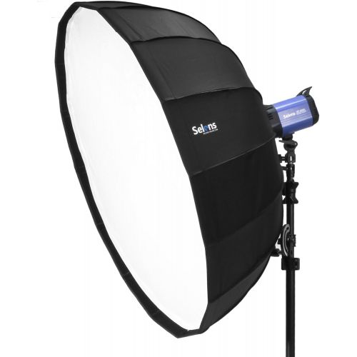  Selens 34 inches  85 Centimeters Hexadecagon Portable Quick Folding Umbrella Softbox with Bowens Speedring Mount for Photo Studio Lighting Portrait Photography