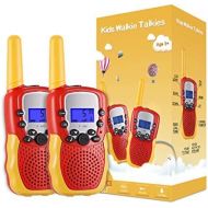 [아마존 핫딜] [아마존핫딜]Selieve Toys for 4-14 Year Old Childrens, Walkie Talkies for Kids 22 Channels 2 Way Radio Toy with Backlit LCD Flashlight, 3 Miles Range for Outside, Camping, Hiking (Red-Yellow)