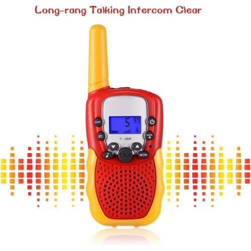  [아마존 핫딜] [아마존핫딜]Selieve Toys for 4-14 Year Old Childrens, Walkie Talkies for Kids 22 Channels 2 Way Radio Toy with Backlit LCD Flashlight, 3 Miles Range for Outside, Camping, Hiking (Red-Yellow)