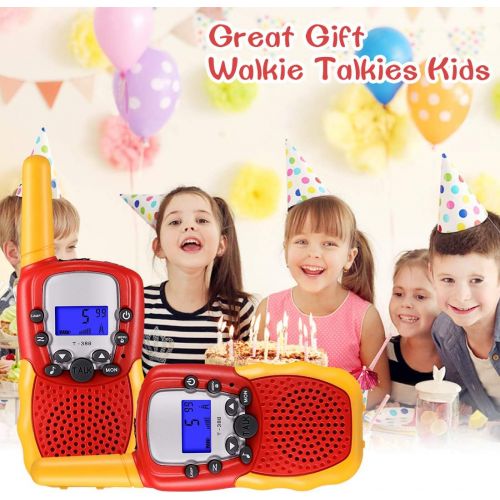  [아마존 핫딜] [아마존핫딜]Selieve Toys for 4-14 Year Old Childrens, Walkie Talkies for Kids 22 Channels 2 Way Radio Toy with Backlit LCD Flashlight, 3 Miles Range for Outside, Camping, Hiking (Red-Yellow)