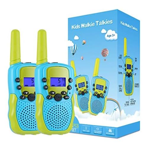  [아마존베스트]Selieve Toys for 3-12 Year Old Boys, Walkie Talkies for Kids 22 Channels 2 Way Radio Toy with Backlit LCD Flashlight, 3 Miles Range for Outside Adventures, Camping, Hiking