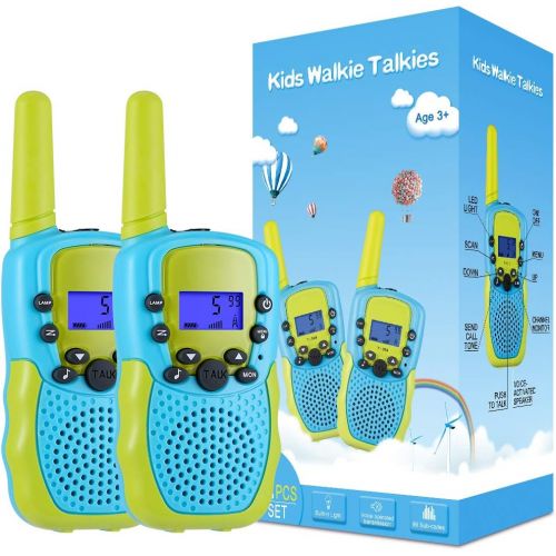  [아마존베스트]Selieve Toys for 3-12 Year Old Boys, Walkie Talkies for Kids 22 Channels 2 Way Radio Toy with Backlit LCD Flashlight, 3 Miles Range for Outside Adventures, Camping, Hiking