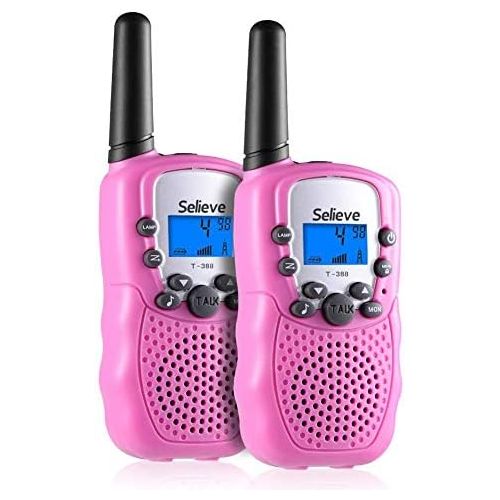  [아마존베스트]Toys for 3-12 Year Old Boys, Teen Girl Gifts, Selieve Walkie Talkies for Kids Teen Boy Gifts Birthday (Pink, 1 Pair)