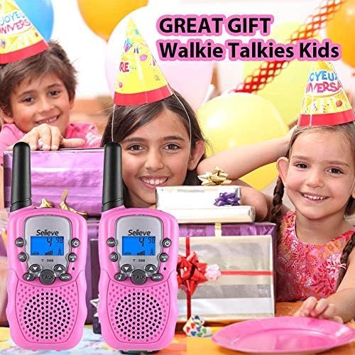  [아마존베스트]Toys for 3-12 Year Old Boys, Teen Girl Gifts, Selieve Walkie Talkies for Kids Teen Boy Gifts Birthday (Pink, 1 Pair)