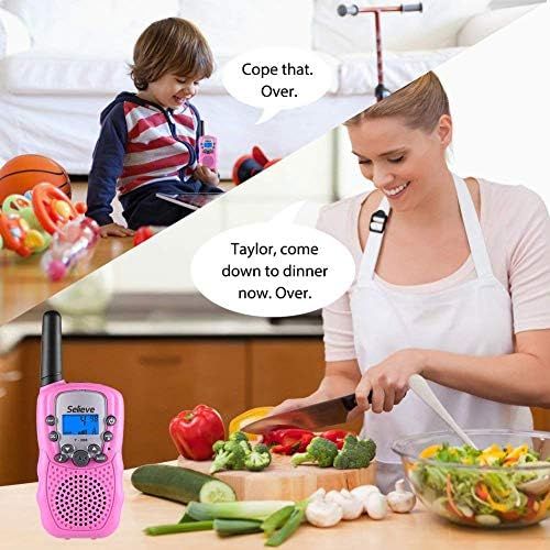  [아마존베스트]Toys for 3-12 Year Old Boys, Teen Girl Gifts, Selieve Walkie Talkies for Kids Teen Boy Gifts Birthday (Pink, 1 Pair)