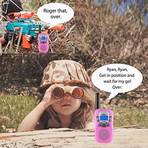  [아마존베스트]Toys for 3-12 Year Old Boys, Teen Girl Gifts, Selieve Walkie Talkies for Kids Teen Boy Gifts Birthday (Pink, 1 Pair)