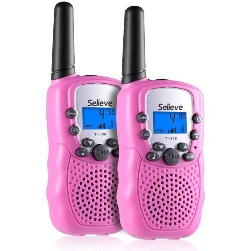  [아마존베스트]Toys for 3-12 Year Old Boys, Teen Girl Gifts, Selieve Walkie Talkies for Kids Teen Boy Gifts Birthday (Pink, 1 Pair)