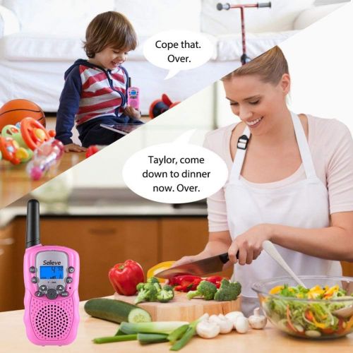  [아마존베스트]Toys for 3-12 Year Old Boys, Teen Girl Gifts, Selieve Walkie Talkies for Kids Teen Boy Gifts Birthday (Pink, 1 Pair)