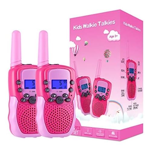  [아마존베스트]Selieve Toys for 3-12 Year Old Girls, Walkie Talkies for Kids 22 Channels 2 Way Radio Toy with Backlit LCD Flashlight, 3 Miles Range for Outside Adventures, Camping, Hiking