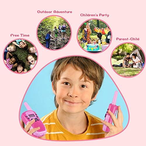  [아마존베스트]Selieve Toys for 3-12 Year Old Girls, Walkie Talkies for Kids 22 Channels 2 Way Radio Toy with Backlit LCD Flashlight, 3 Miles Range for Outside Adventures, Camping, Hiking