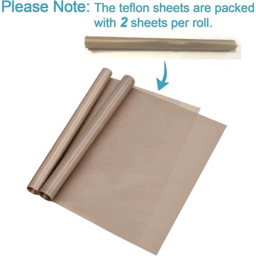  selizo 10 Pack Teflon Sheet for Heat Press Transfer Sheet Non Stick 12x16 Heat Press Transfer Paper Heat Resistant Craft Mat