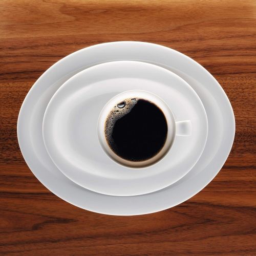  Seltmann Weiden Kaffeeservice 18-teilig weiss | Set fuer bis zu 6 Personen | Serie Top Life | beinhaltet je 6 Fruehstuecksteller, Kaffeeober-und Untertassen, Hartporzellan