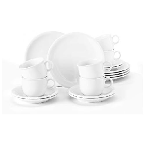  Seltmann Weiden Kaffeeservice 18 tlg. weiss/uni