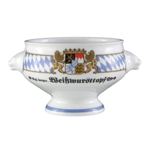  Seltmann Weiden 001.455693 Compact Bayern Loewenkopfterrine ohne Deckel 1,0 L, Blau/Weiss/Gelb/Rot
