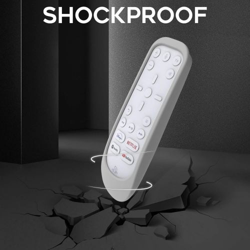  [아마존베스트]Seltureone Compatible for Playstation 5 Media Remote Cover, Silicone Protective Case Sleeve for PS5 Remote Control, Shock Absorption Washable, Black