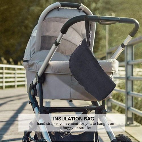  Semme Isolierte Baby-Flaschen-Tasche, warmer oder kuehler, tragbare Muttermilch-Aufbewahrung, Baby-Flaschchen, Reisetasche blau