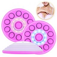 Semme Wireless Breast Massager, USB Electric Vibration Bust Lift Enhancer Machine with Hot Compress Function...
