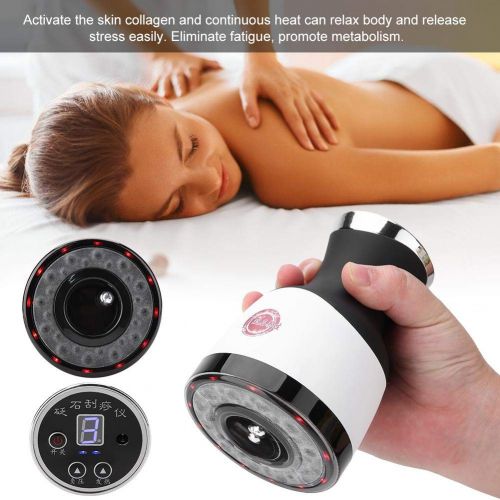  Semme Handheld Electric Back Massager, Gua Sha Scraping Massage Tool Negative Pressure Hot Compress Beauty...