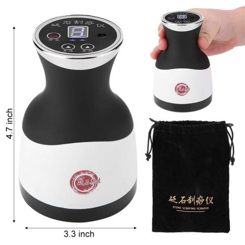  Semme Handheld Electric Back Massager, Gua Sha Scraping Massage Tool Negative Pressure Hot Compress Beauty...