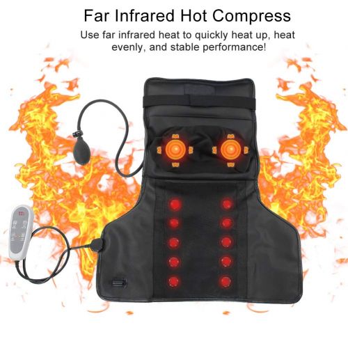  Semme Electric Heating Massager, Constant Temperature Hot Compress Shiatsu Kneading Massage Mat for Neck Back Neck Shoulder, Relax Back Pain