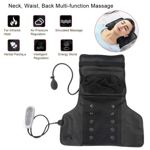  Semme Electric Heating Massager, Constant Temperature Hot Compress Shiatsu Kneading Massage Mat for Neck Back Neck Shoulder, Relax Back Pain