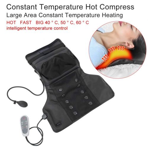  Semme Electric Heating Massager, Constant Temperature Hot Compress Shiatsu Kneading Massage Mat for Neck Back Neck Shoulder, Relax Back Pain