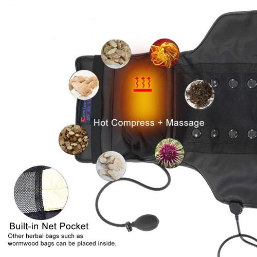  Semme Electric Heating Massager, Constant Temperature Hot Compress Shiatsu Kneading Massage Mat for Neck Back Neck Shoulder, Relax Back Pain