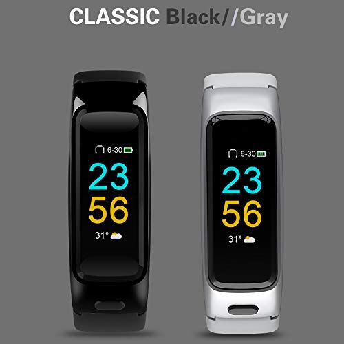  Semoic Fitness Track, with 24H Heart Rate Monitor, Earphone,Smart Bracelet Talk Band,Activity...