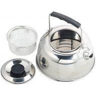 [아마존베스트]Semptec Urban Survival Technology Kochen: Camping-Kessel aus Edelstahl mit Tee-Sieb und isoliertem Griff, 0,7 l (Kaffeekessel)